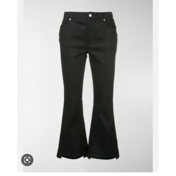 NWT ALEXANDER MCQUEEN Kick-flare Cropped Jeans Size 30 Retail $1,190 - Picture 3 of 11